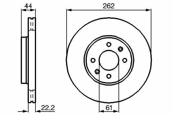 Bremsscheibe Renault Laguna B56